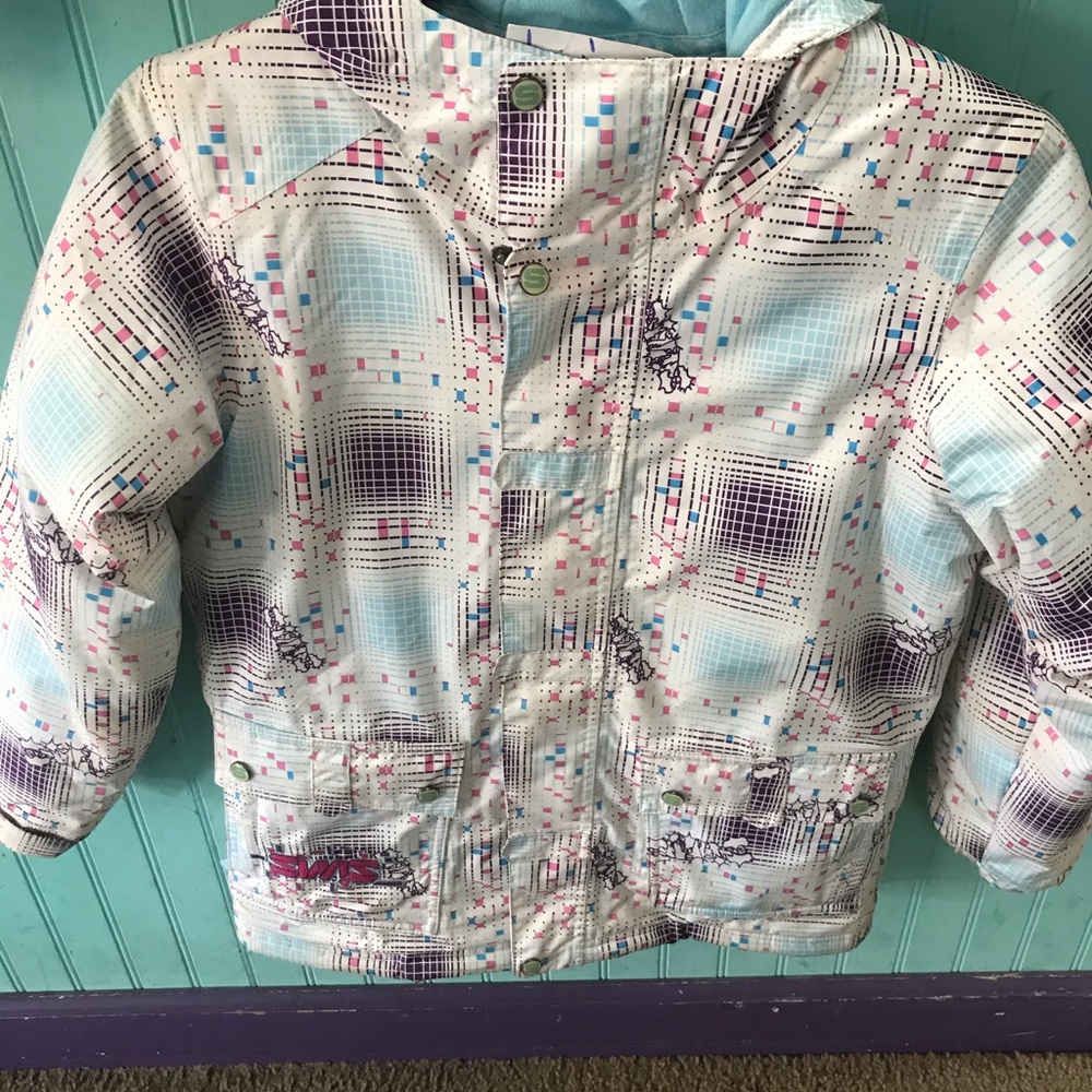 Four square winter ski coat